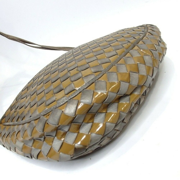 BALLY intrecciato weave Shoulder Bag Leather - Picture 3 of 8